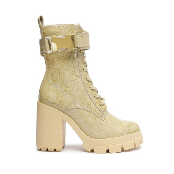 SCHUTZ SZ 10 Cream ROSLYN Laceup Platform Boots Booties.super comfy! - Picture 1 of 15